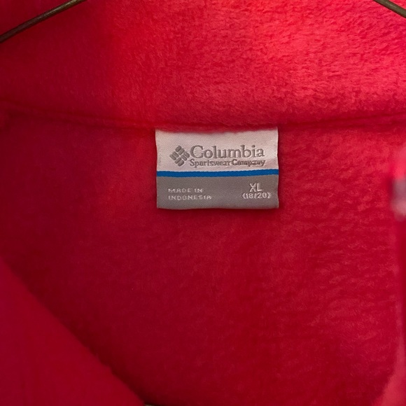 Red/Pink Columbia Fleece Jacket - Picture 3 of 5